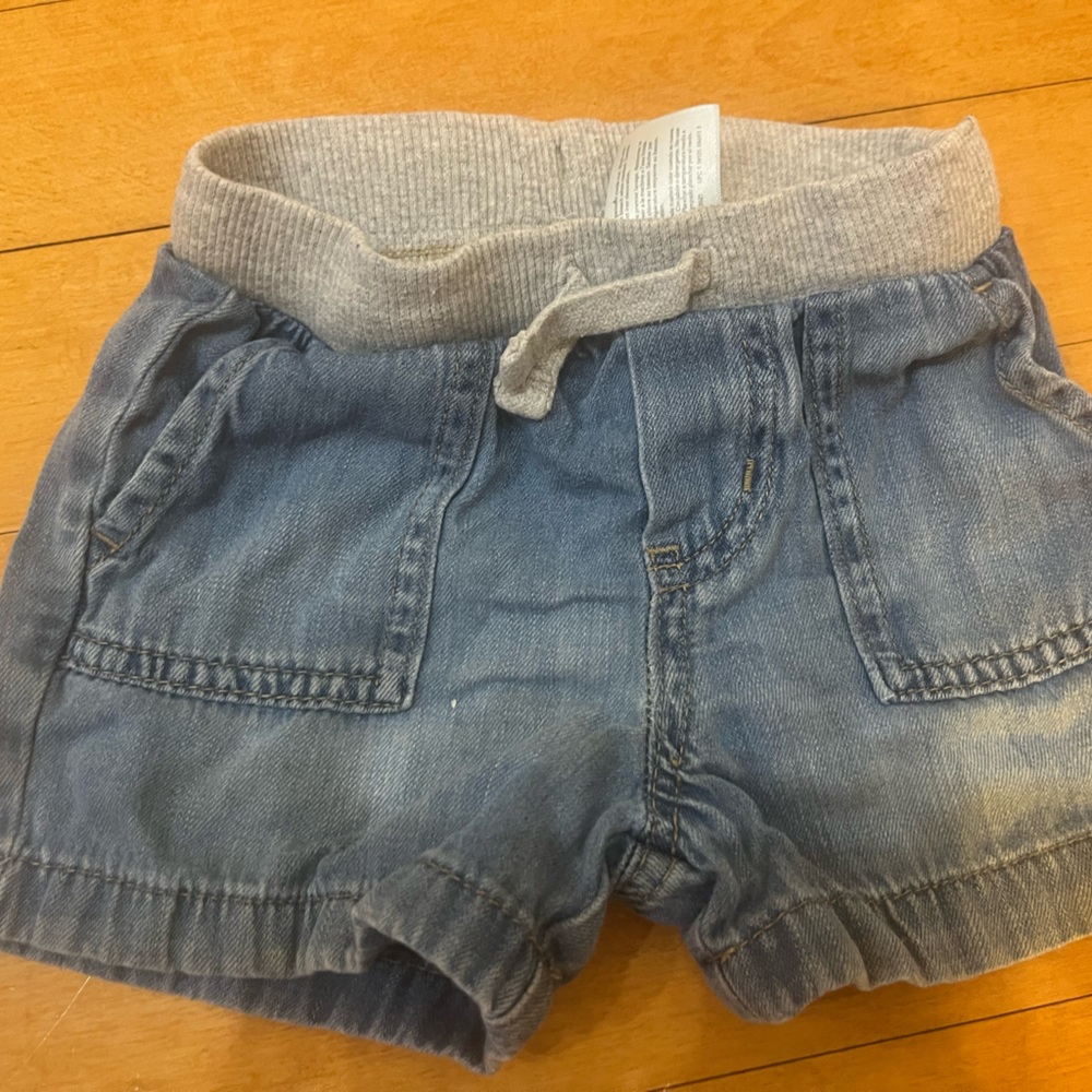 Blue Denim Baby Shorts